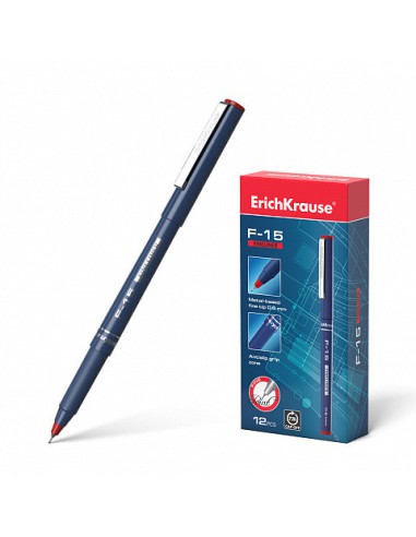BOLÍGRAFO DE TRAZO FINO ERICHKRAUSE F-15, TINTA COLOR: ROJO ERICH KRAUSE 37067