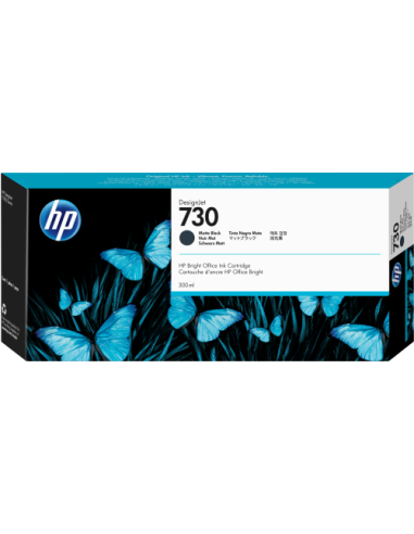 HP Cartucho de tinta DesignJet 730 negro mate de 300 ml