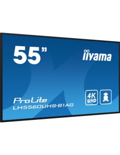 iiyama PROLITE Pizarra de caballete digital 139,7 cm (55") LED Wifi 500 cd / m² 4K Ultra HD Negro Procesador incorporado Android