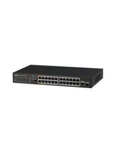 (DH-PFS3125-24ET-190) DAHUA SWITCH POE 24 PUERTOS + 1 GIGABIT COMBO RJ45/SFP