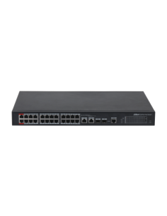 (DH-PFS4226-24ET-360-V3) DAHUA SWITCH L2 HI-POE 2.0 GESTIONABLE 24 PUERTOS 10/100 + 2 UPLINK COMBO GIGABIT/SFP