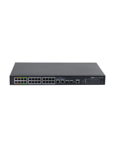 (DH-LR2226-24ET-360-V2) DAHUA SWITCH L2 EPOE GESTIONABLE 24 PUERTOS 10/100 (8 EPOE/EOC + 16 POE) + 2 UPLINK COMBO GIGABIT/SFP