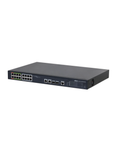 (DH-LR2218-16ET-240-V2) DAHUA SWITCH L2 EPOE GESTIONABLE 16 PUERTOS 10/100 (8 EPOE/EOC + 8 POE) + 2 UPLINK COMBO GIGABIT/SFP