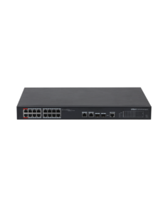 (DH-PFS4218-16ET-240-V3) DAHUA SWITCH L2 HI-POE GESTIONABLE 16 PUERTOS 10/100 + 2 COMBO GIGABIT/SFP UPLINK