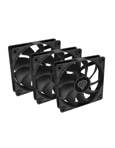 GENESIS Oxal 120 Carcasa del ordenador Ventilador 12 cm Negro 3 pieza(s)