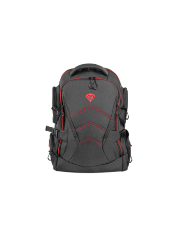 GENESIS Pallad 550 43,9 cm (17.3") Mochila Negro, Rojo