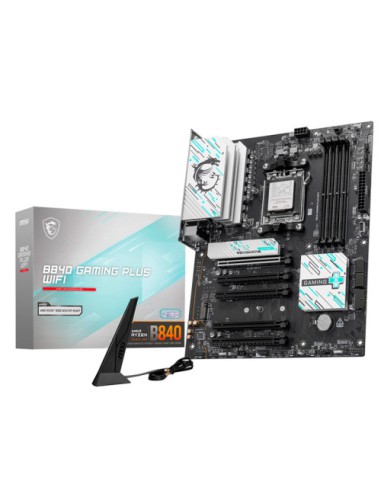 PLACA MSI B840 GAMING PLUS WIFI,AMD,AM5,B840,4DDR5,USB TYPE-C,WIFI,AURA,ATX