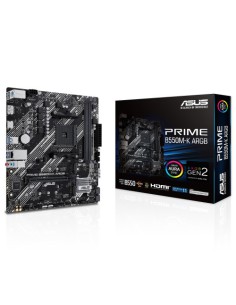 PLACA ASUS PRIME B550M-K ARGB,AMD,AM4,B550,2DDR4,64GB,DP+HDMI,GBLAN,4SATA3+2XM.2,6USB3.2,MATX