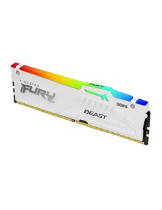 MEMORIA KINGSTON 16GB 6000MT/S DDR5 CL30  FURY BEAST WHITE RGB EXPO - KF560C30BWEA-16