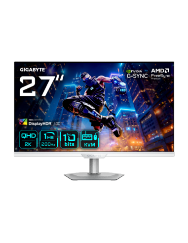 GIGABYTE M27Q2 QD ICE Monitor Gaming 27” QHD - 2560 x 1440, 200Hz, 1ms, 350 cd/m², FreeSync Premium, Display HDR400, HDMI 2.0, D