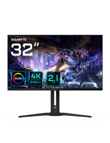 AORUS FO32U2P pantalla para PC 80 cm (31.5") 3840 x 2160 Pixeles 4K Ultra HD OLED Negro