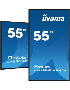 MONITOR IIYAMA 55" UHD, 500CD/M2, LANDSCAPE PORTRAIT, MM 2X 10W, 3X HDMI, USB 2.0 X2, WIFI, LAN, MEDIA PLAY USB, CONTROL LAN / R