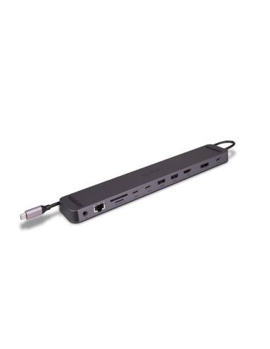 Lindy 43392 base para portátil y replicador de puertos Acoplamiento USB 3.2 Gen 1 (3.1 Gen 1) Type-C Antracita