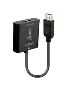 Lindy 41068 adaptador de cable de vídeo 1,5 m DisplayPort HDMI tipo A (Estándar) Negro