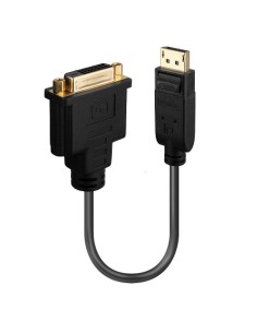 Lindy 41004 adaptador de cable de vídeo 0,15 m DisplayPort DVI-D Negro