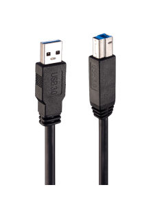 Lindy 43098 cable USB USB 3.2 Gen 1 (3.1 Gen 1) 10 m USB A USB B Negro