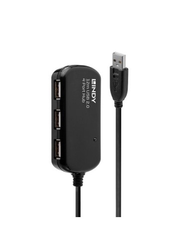 Lindy 42783 hub de interfaz 480 Mbit/s Negro