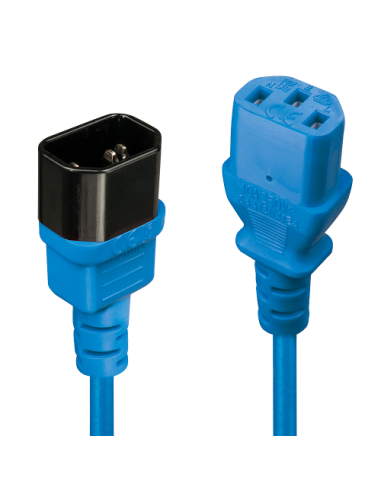 Lindy 30470 cable de transmisión Azul 0,5 m C14 acoplador C13 acoplador