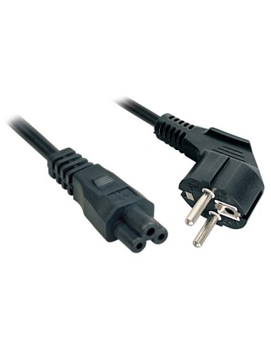 Lindy 3m, CEE 7/7 - IEC 320 C5 Negro CEE7/7 C5 acoplador