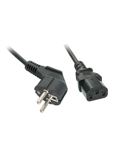 Lindy 30335 cable de transmisión Negro 2 m Enchufe tipo F C13 acoplador