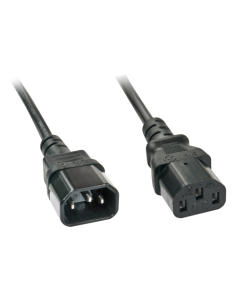 Lindy 30332 cable de transmisión Negro 3 m C13 acoplador C14 acoplador