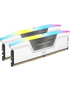 MEMORIA CORSAIR DDR5 32GB 2X16GB PC6000 VENGEANCE RGB BLANCA CMH32GX5M2E6000C36W