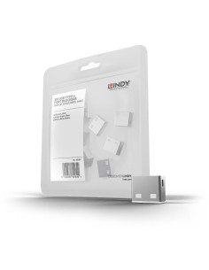Lindy 40464 bloqueador de puerto USB tipo A Blanco Acrilonitrilo butadieno estireno (ABS) 10 pieza(s)