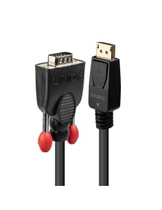 Lindy 41942 adaptador de cable de vídeo 2 m VGA (D-Sub) DisplayPort Negro