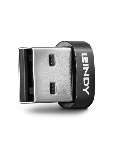 Lindy 41884 cambiador de género para cable USB Type-A USB Type-C Negro