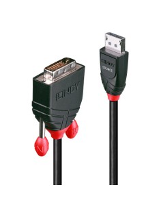 Lindy 41491 adaptador de cable de vídeo 2 m DisplayPort DVI-D Negro