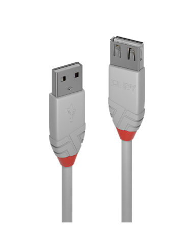 Lindy 36712 cable USB USB 2.0 1 m USB A Gris