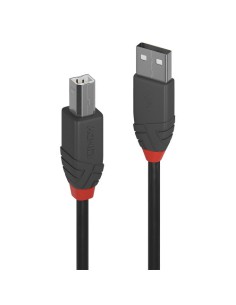 Lindy 36677 cable USB USB 2.0 10 m USB A USB B Negro, Gris, Rojo