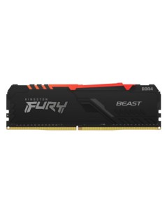 MEMORIA KINGSTON FURY BEAST RGB DDR4 16GB (KIT 2) 3200MHZ CL16 - KF432C16BB2AK2/16