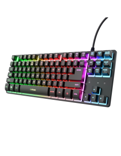 Trust GXT 833 Thado TKL teclado Juego USB QWERTY Español Negro