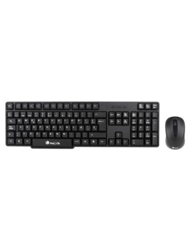 NGS EUPHORIA KIT teclado Ratón incluido Universal RF inalámbrico QWERTY Español Negro