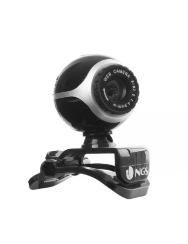 NGS Xpresscam300 cámara web 8 MP 1920 x 1080 Pixeles USB 2.0 Negro, Plata