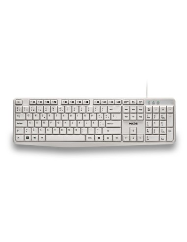 NGS HERITAGE teclado Universal USB QWERTY Español Blanco