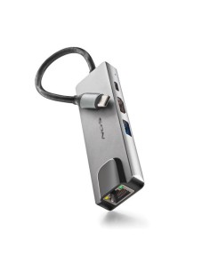 NGS NGS-HUB-0140 hub de interfaz USB 2.0 Type-C 5000 Mbit/s Aluminio, Negro