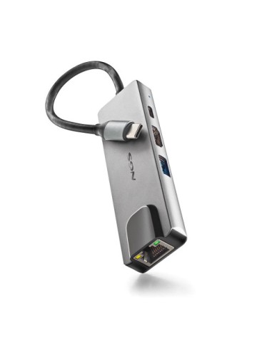 NGS NGS-HUB-0140 hub de interfaz USB 2.0 Type-C 5000 Mbit/s Aluminio, Negro