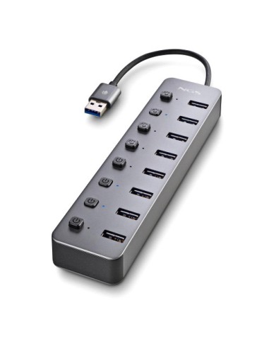NGS IHUB 8 USB 2.0 Type-A 5000 Mbit/s Gris