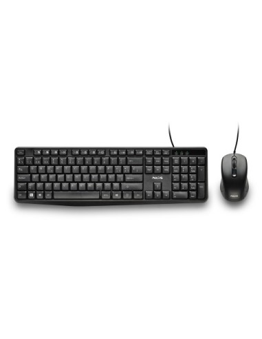 NGS COCOA KIT V2 teclado Ratón incluido Universal USB QWERTY Español Negro
