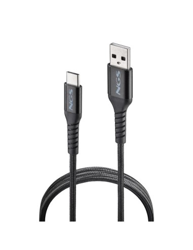 NGS KNOT-AC cable USB USB 2.0 1 m USB A USB C 0,48 Gbit/s 100 W Negro