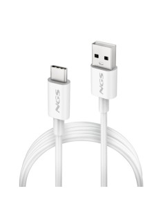 NGS ZYRO-AC cable USB USB 2.0 1 m USB A USB C 0,48 Gbit/s Blanco