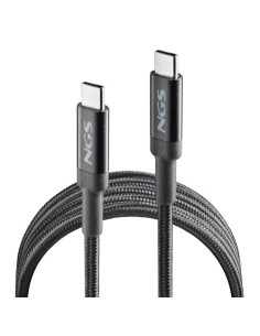 NGS KNOT 100W-3 cable USB USB 2.0 3 m USB C 0,48 Gbit/s Negro