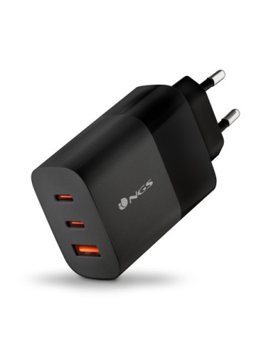 NGS BUD 65W Universal Negro Corriente alterna Carga rápida Interior
