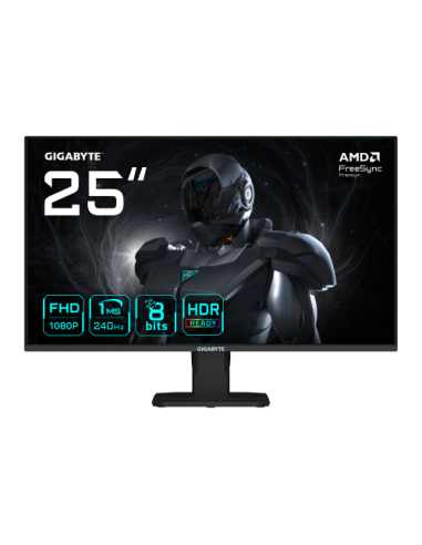 MONITOR GIGABYTE 25" GS25F2A,SS IPS,1920X1080(FHD),0.09PP,1000:1,1MS,240HZ,2HDMI+1DP,ALTAVOCES