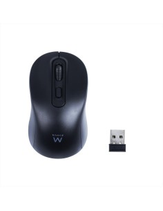 Ewent Ratón óptico inalámbrico 800-1200-1600dpi y clics silenciosos