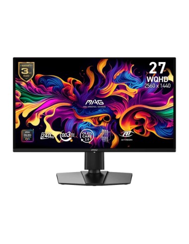 MSI MAG 274QP QD-OLED X24 pantalla para PC 67,3 cm (26.5") 2560 x 1440 Pixeles Wide Quad HD Negro