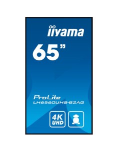 MONITOR IIYAMA 65" 3840X2160, UHD, 500CD/M2, LANDSCAPE PORTRAIT, MM 2X 10W, 3X HDMI, USB 2.0 X2, WIFI, LAN, MEDIA PLAY USB, CONT
