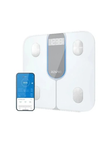 RENPHO ELIS 1C - SMART BODY SCALE - BLE - 3AAA - 11X11X1INCH / 28X28X2.5CM - WHITE